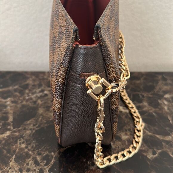 Louis Vuitton Damier Ebene Trousse Make Up Bag Mini Pochette - Picture 11 of 15